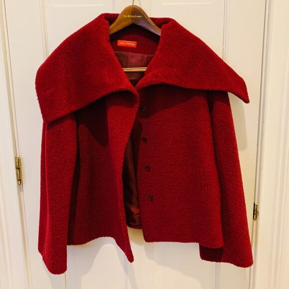 Itala Testino Alpaca Wool Jacket Coat Size Medium - Picture 7 of 16